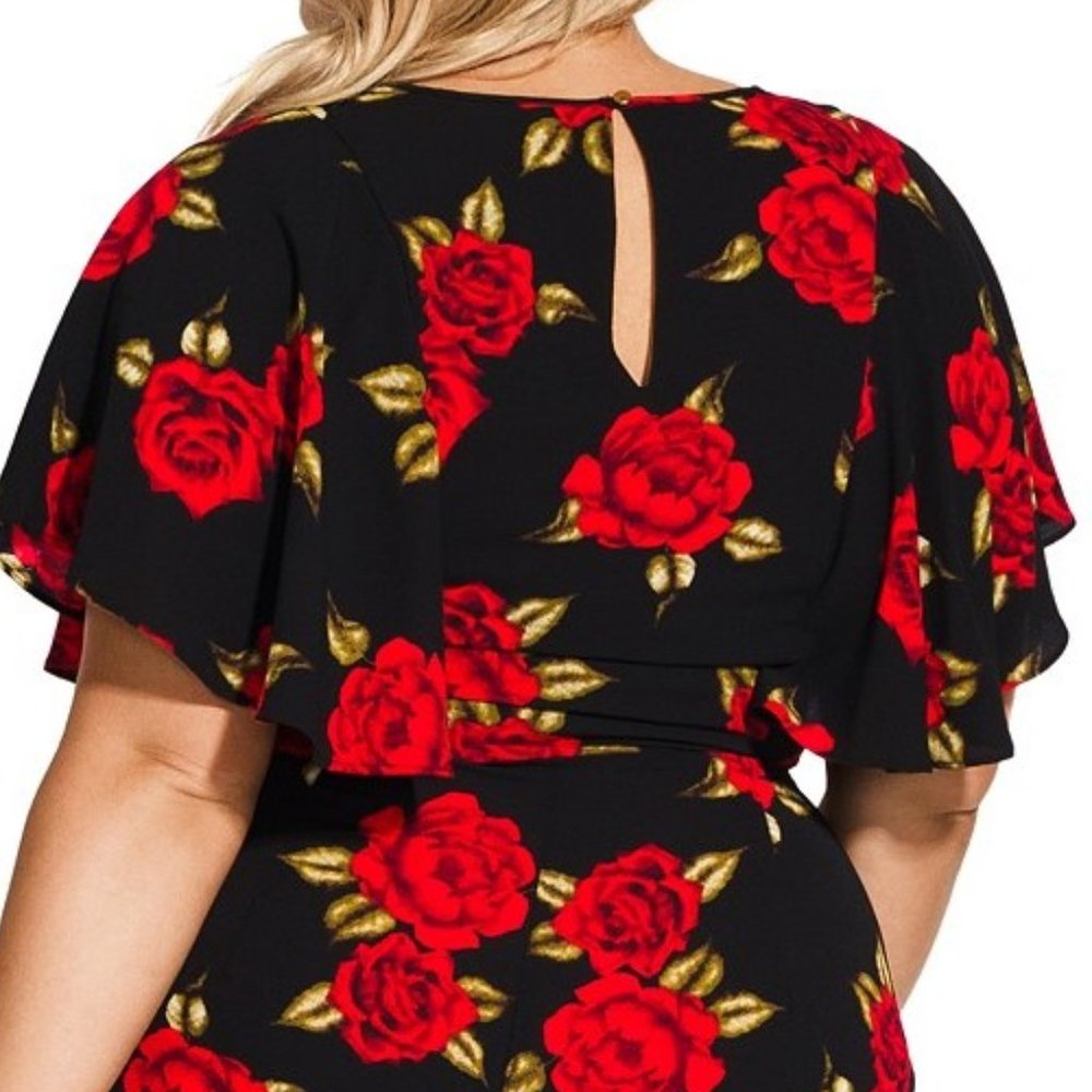 NWT City Chic Rose Liaison Jumpsuit - Picture 6 of 7